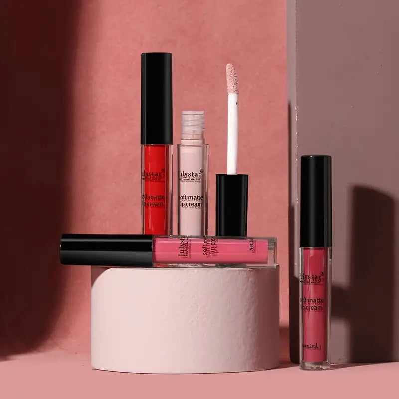 6 Colors Dual Wear Liquid Lipsticks for Lips & Cheeks