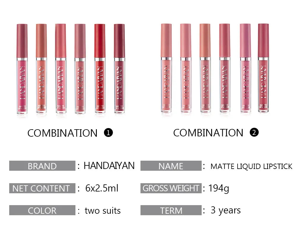 HANDAIYAN Matte Liquid Lipstick