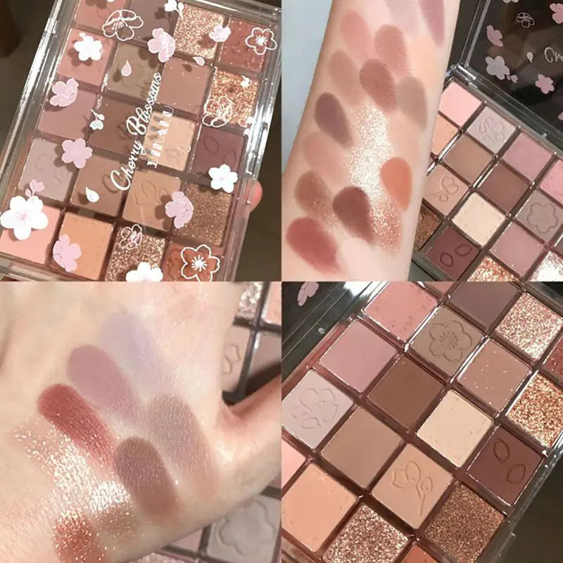 Dikalu Sakura Dance 20-Color Glitter Eyeshadow Palette