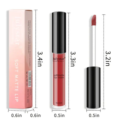 6 Colors Dual Wear Liquid Lipsticks for Lips & Cheeks