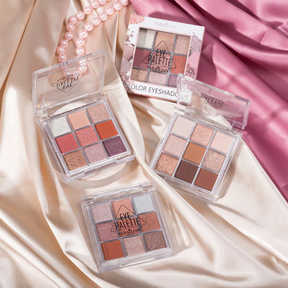 SP 9-Color Eyeshadow Palette - Matte and Shimmer Finish